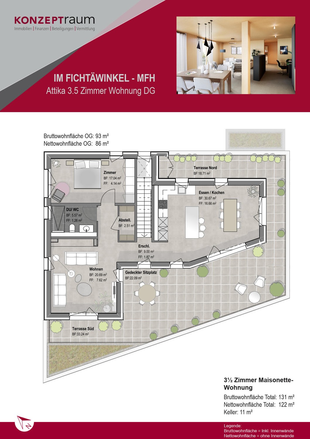 Appartamento di 3 ½ locali