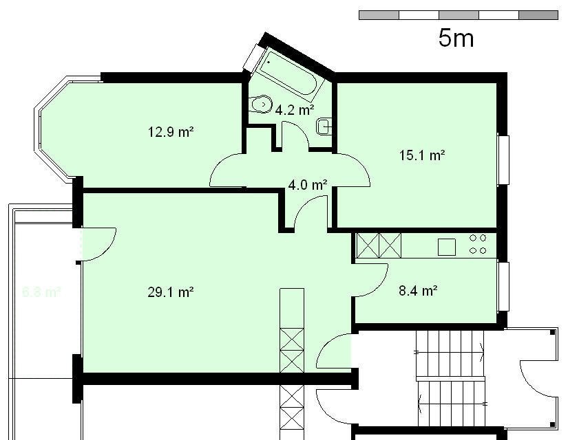 3 ½ rooms apartment