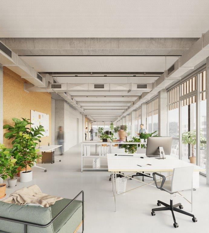 6000m² de bureaux