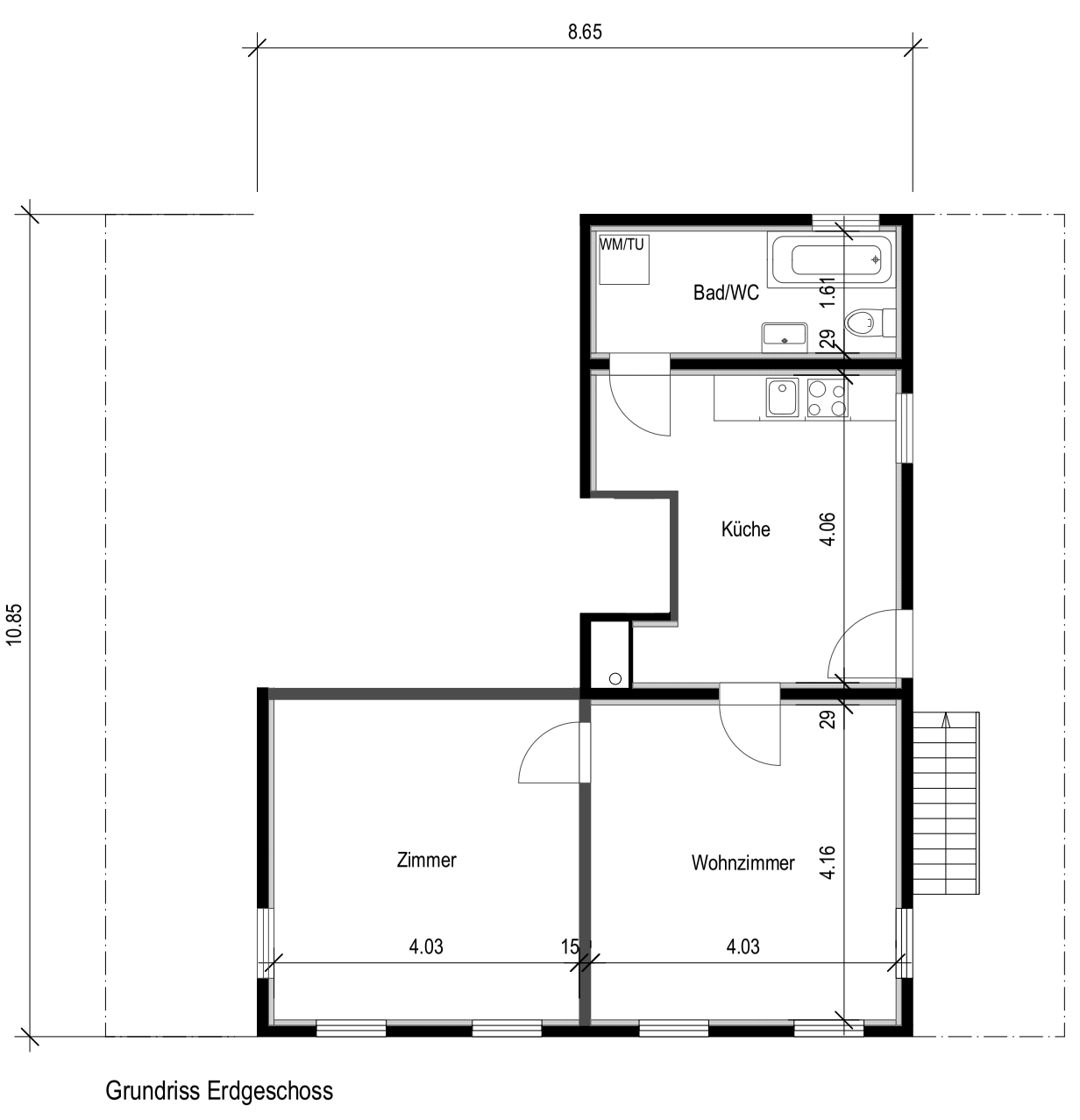 2 ½ rooms apartment
