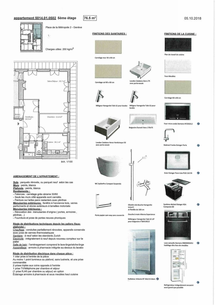 3 rooms apartment