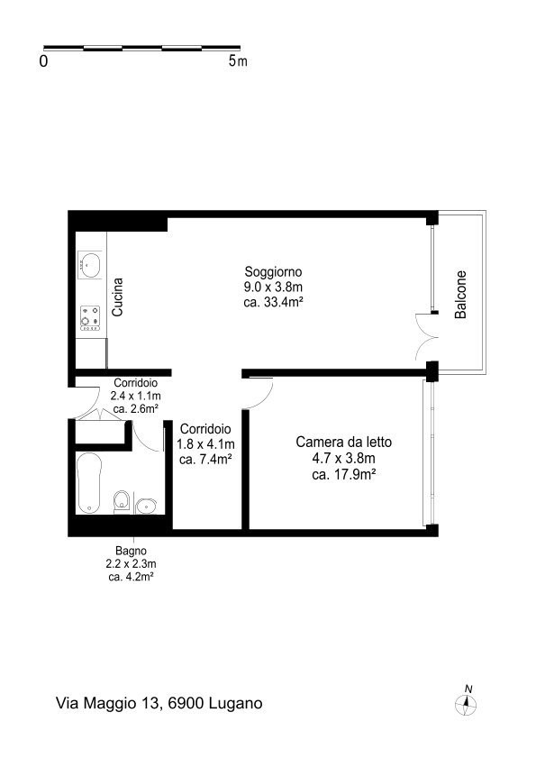 2 ½ Zimmer Wohnung