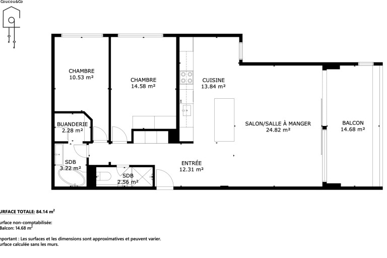 Appartamento di 3 ½ locali