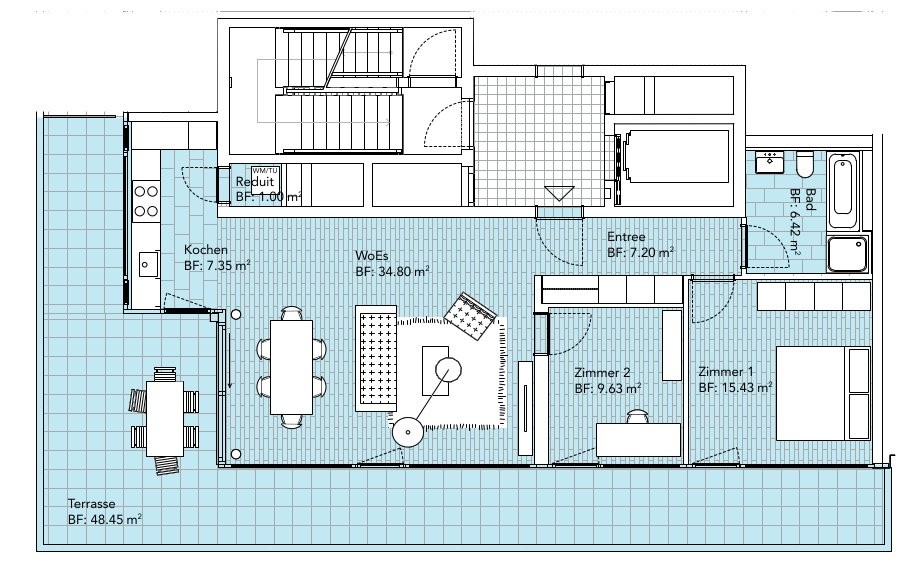 3 ½ rooms apartment