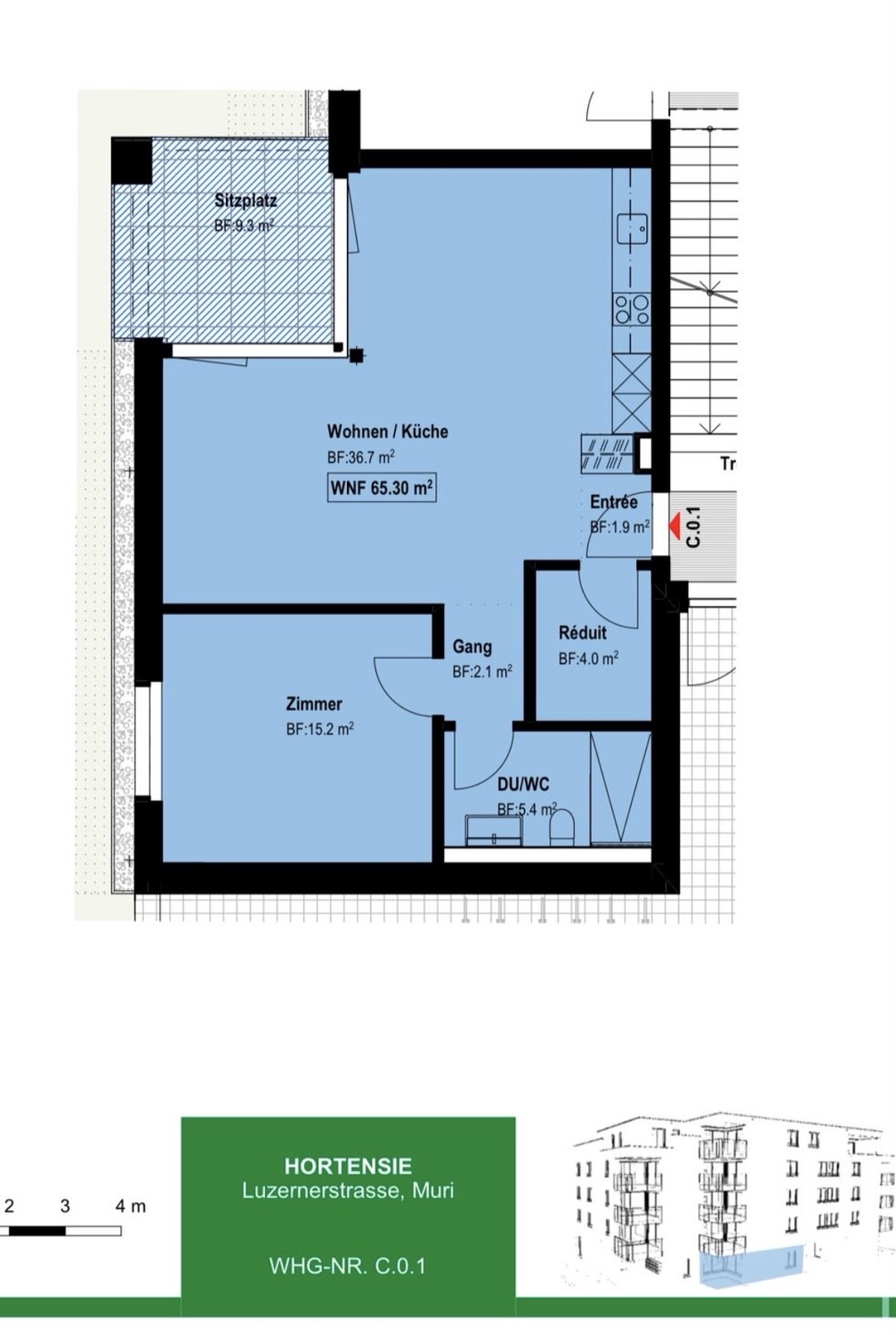 2 ½ rooms apartment
