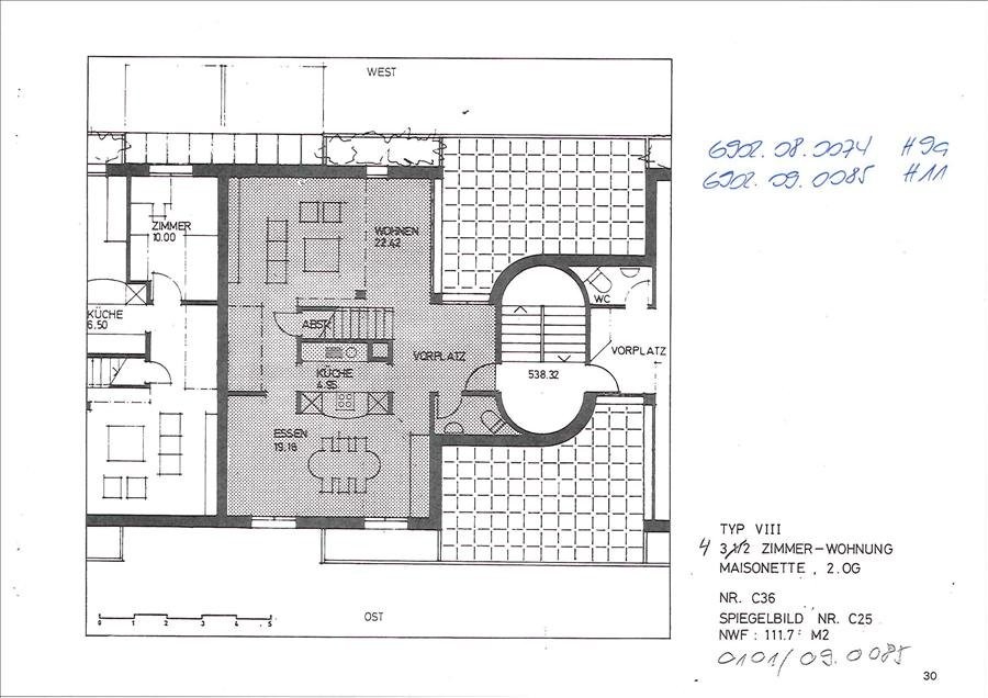 4 pièces appartement