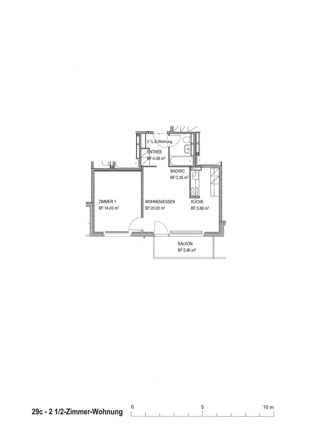 2 ½ rooms apartment