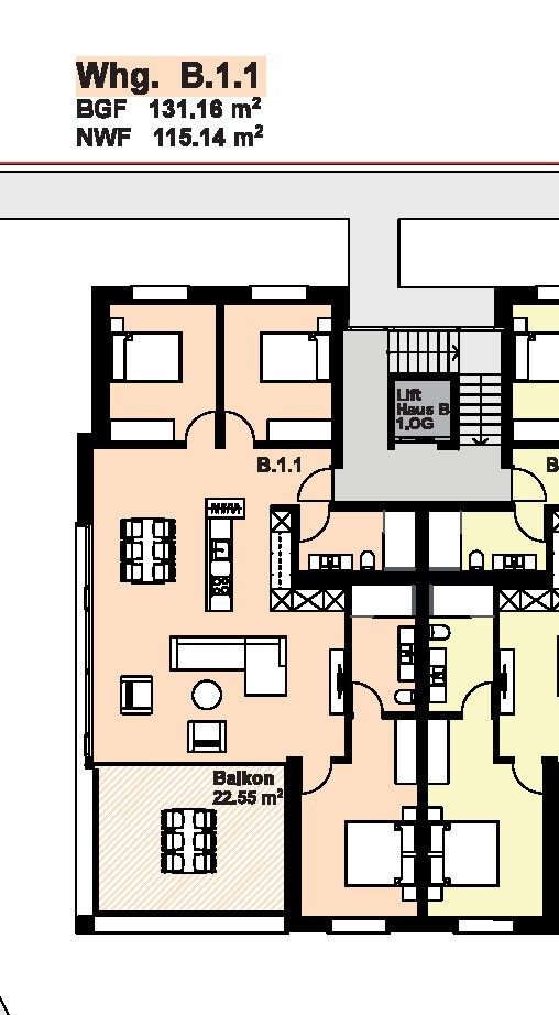 4 ½ rooms apartment
