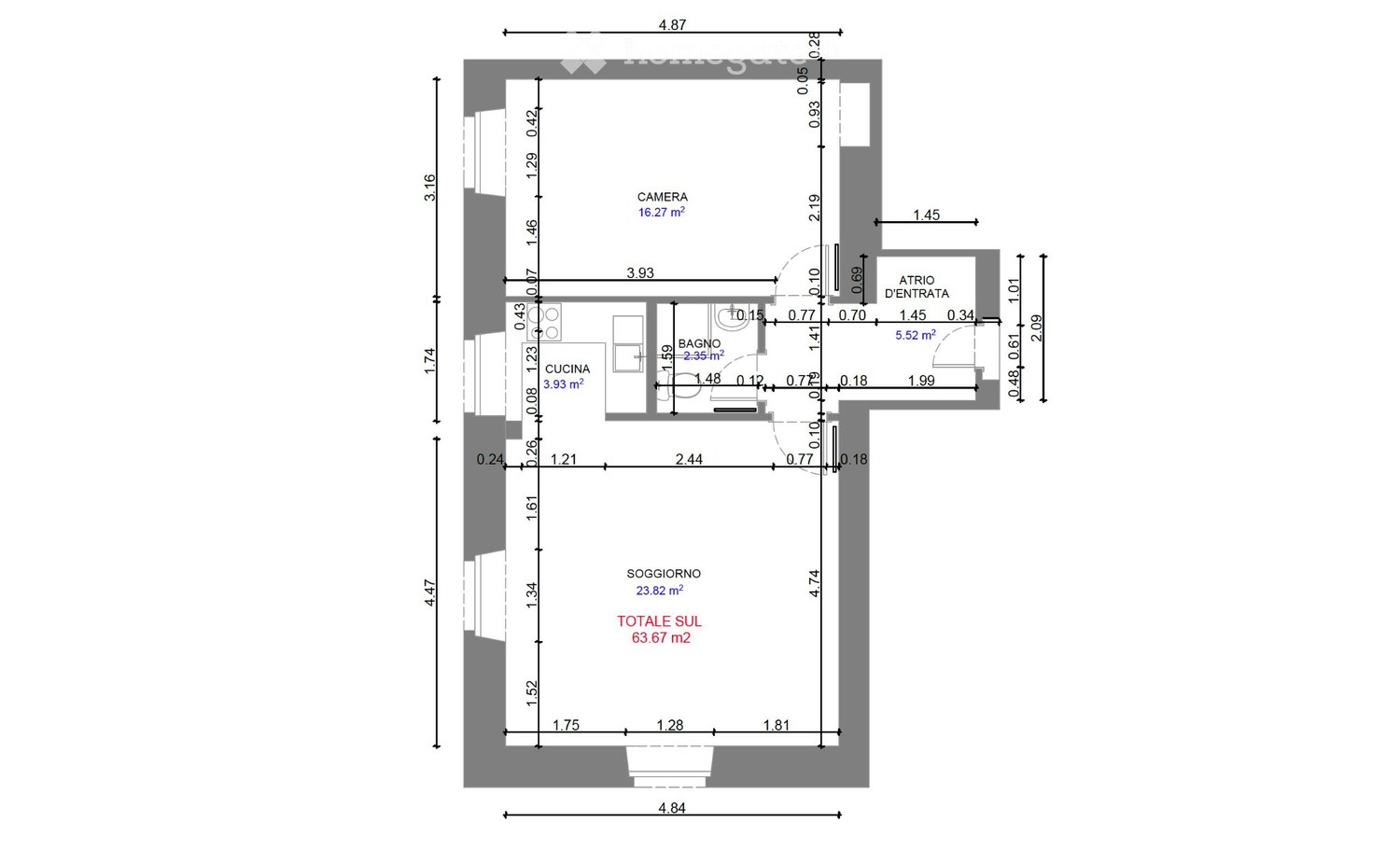 2 Zimmer Wohnung
