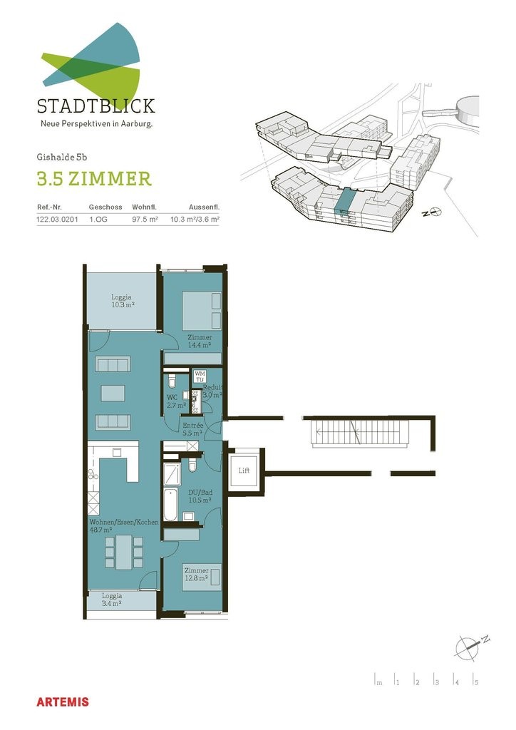 Appartement de 3 ½ pièces