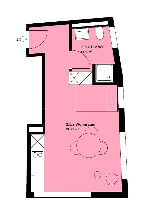 Appartement de 1 ½ pièce