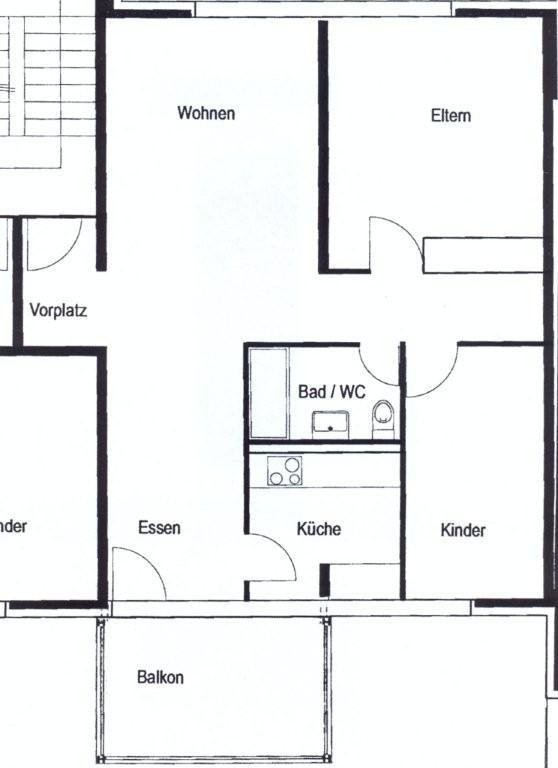 3 ½ rooms apartment
