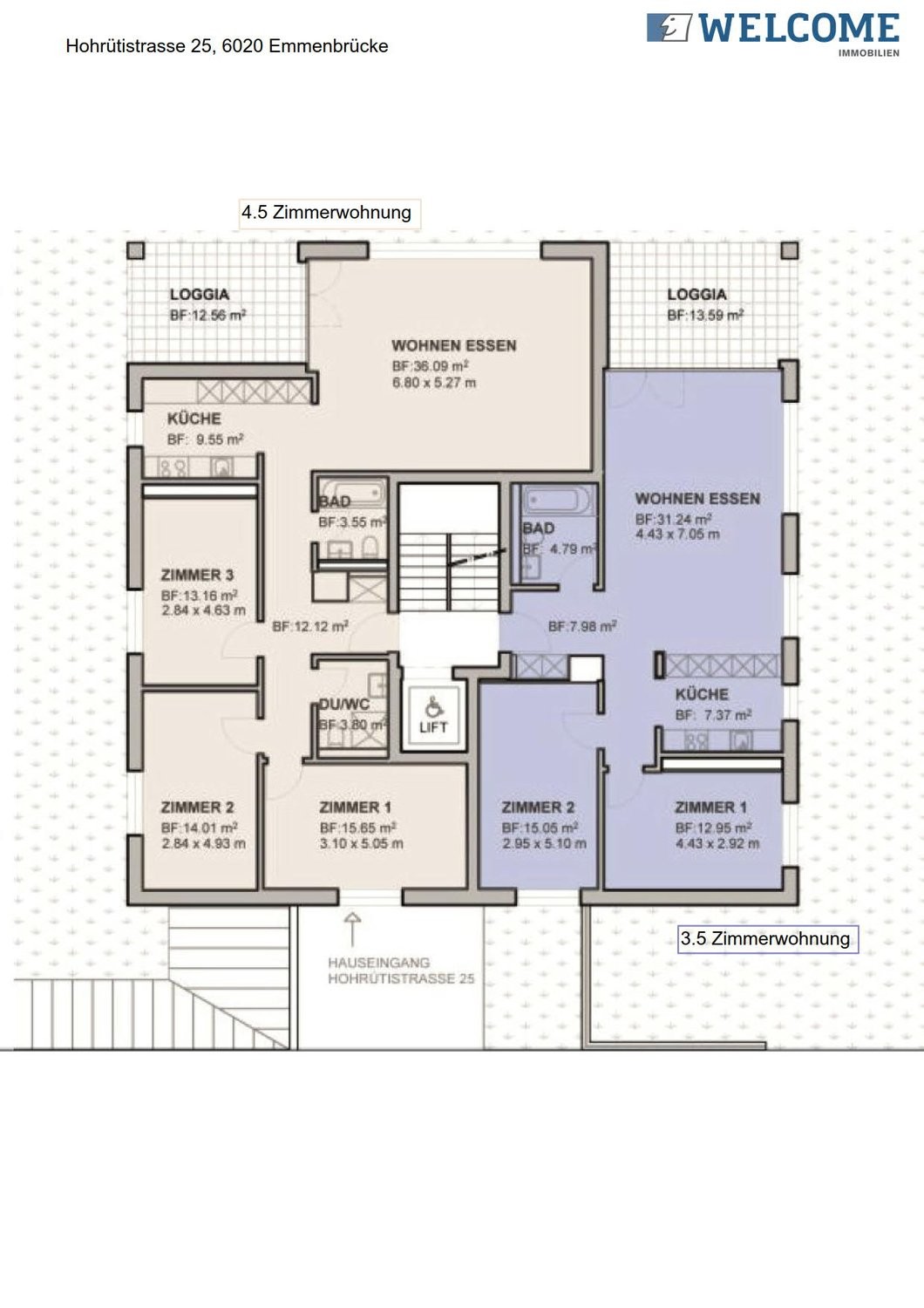 4 ½ rooms apartment