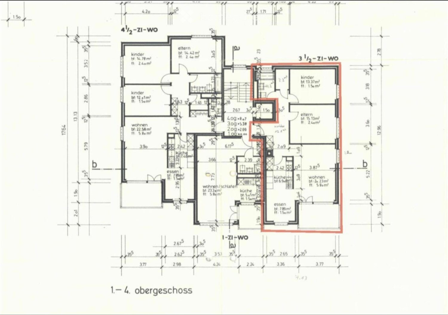 3 rooms apartment