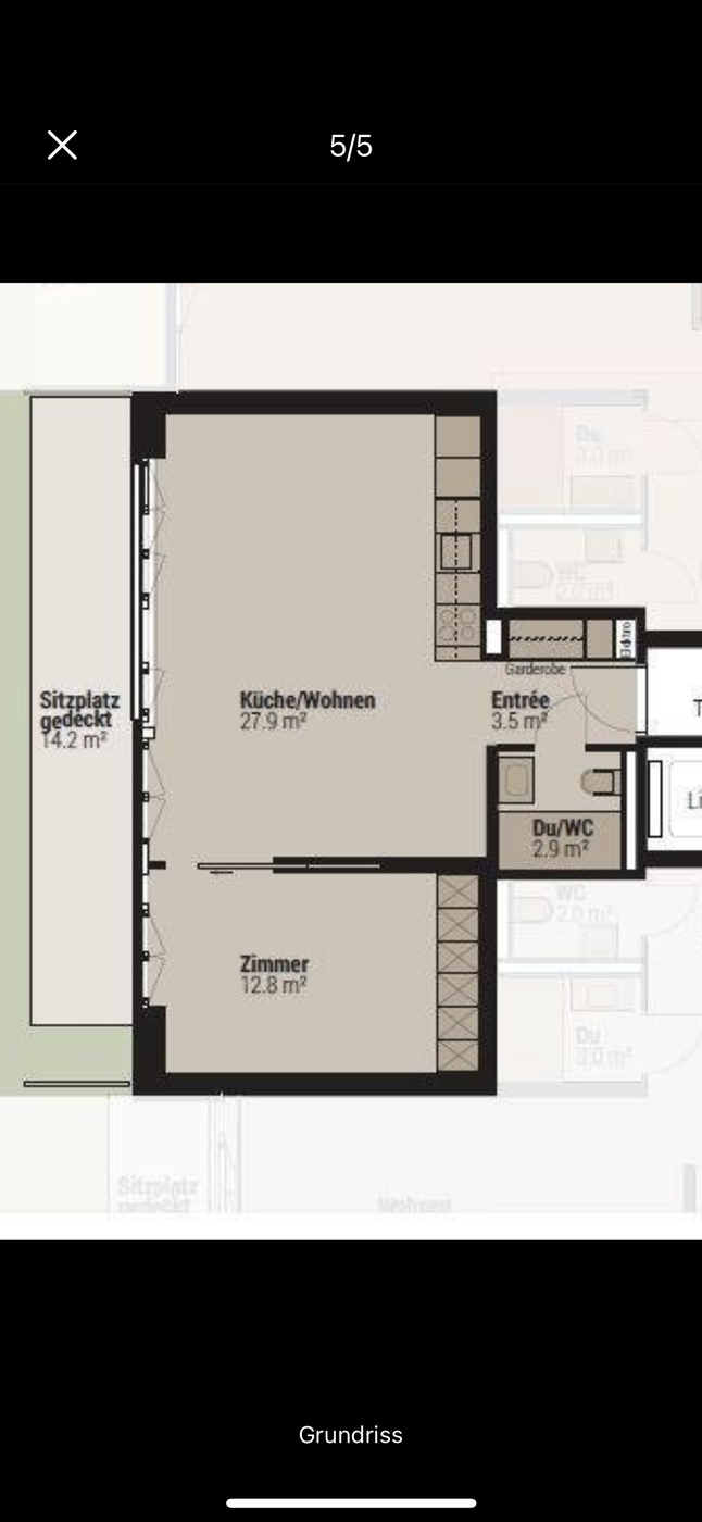 Appartement de 2 ½ pièces