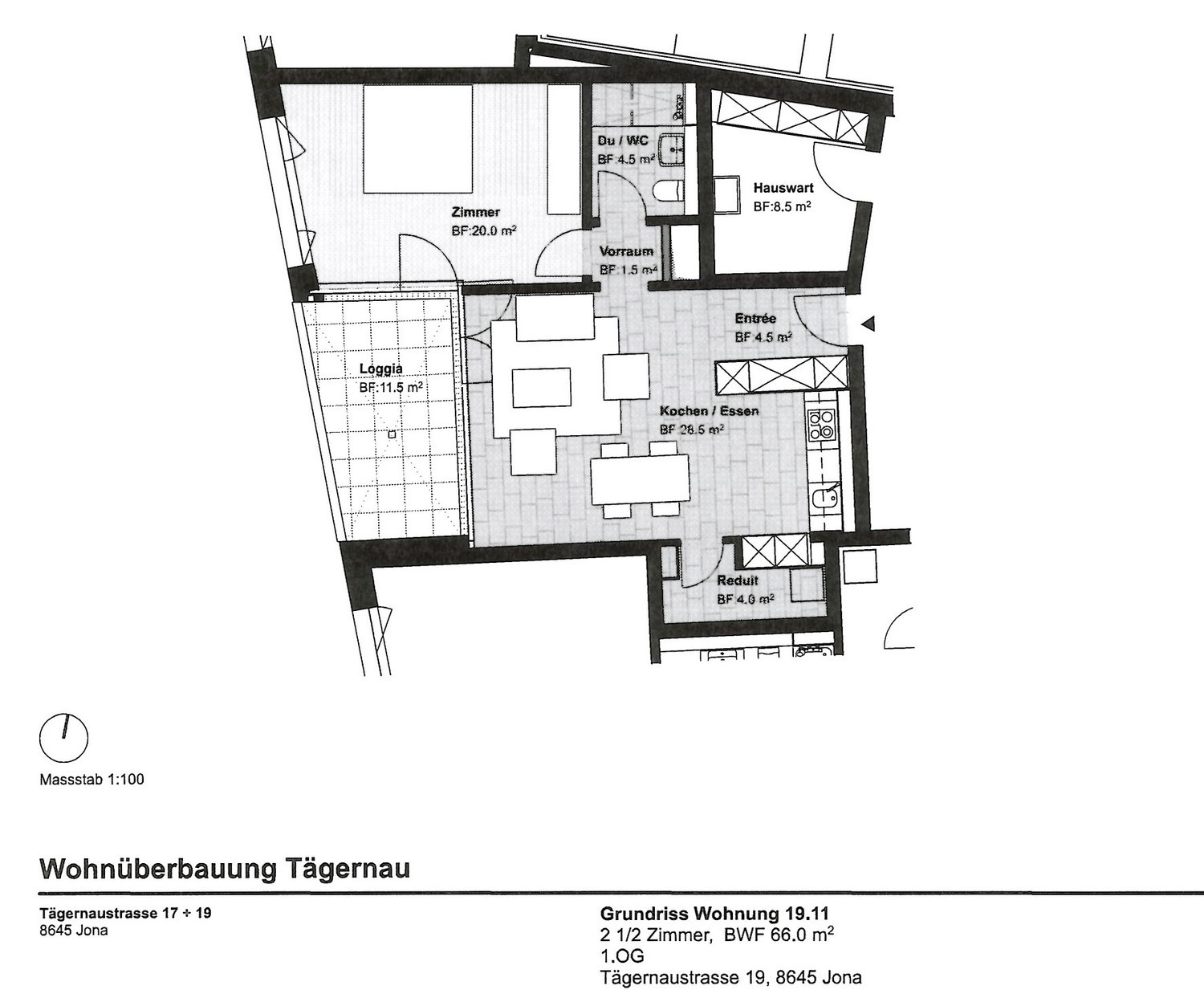 2 ½ rooms apartment