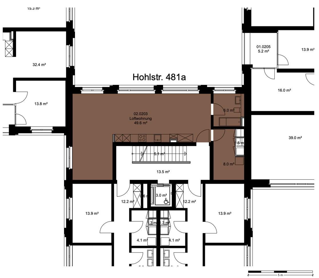 Appartement d'une pièce