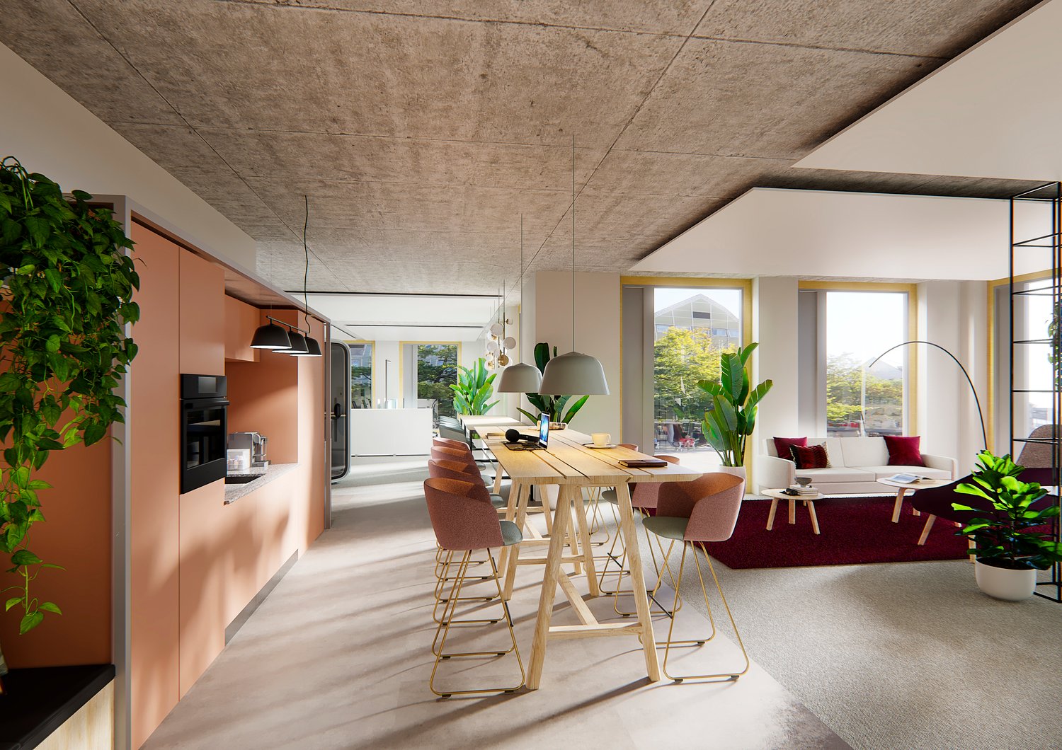885m² office