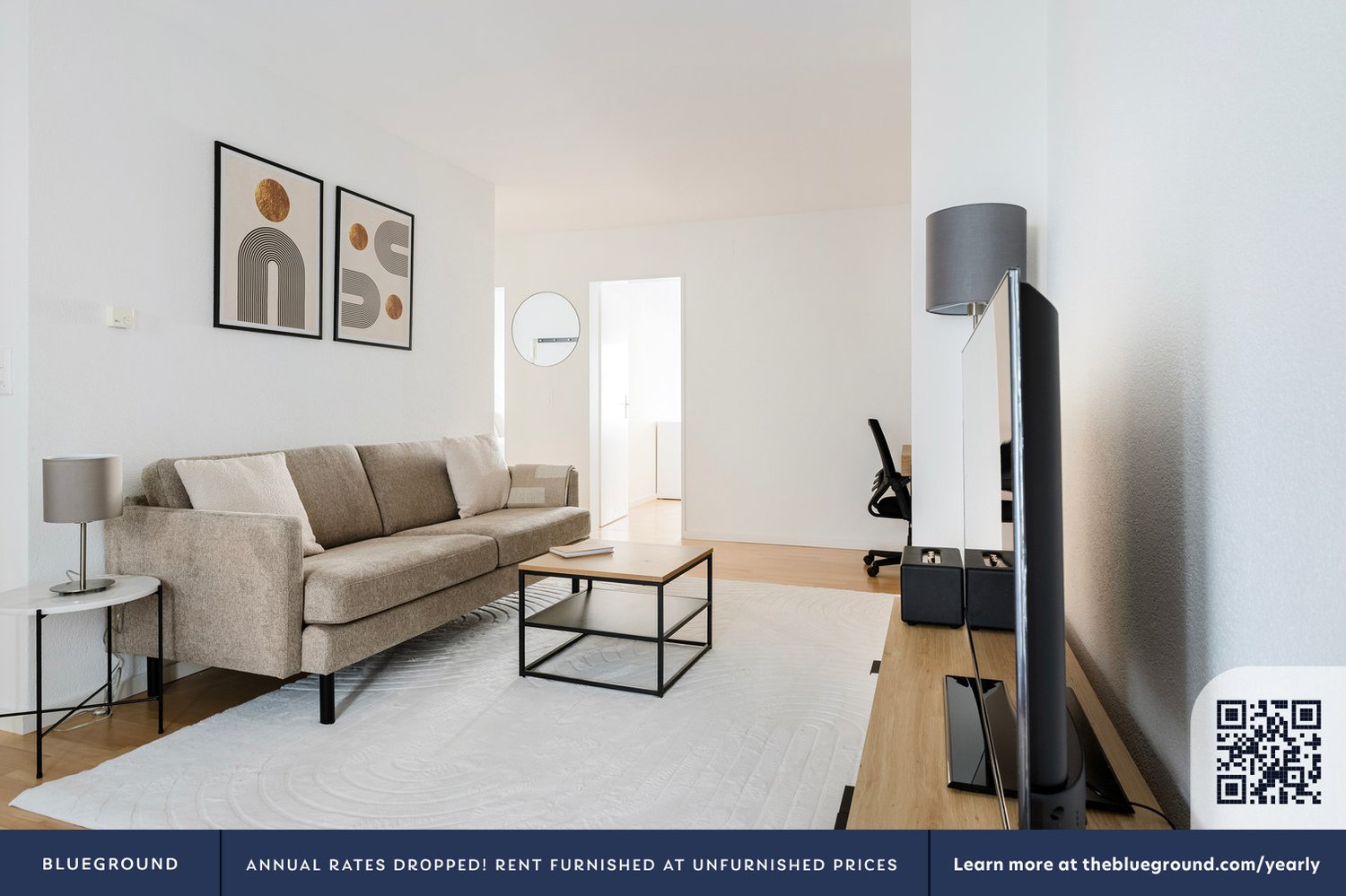 Appartement meublé 3 ½ pièces