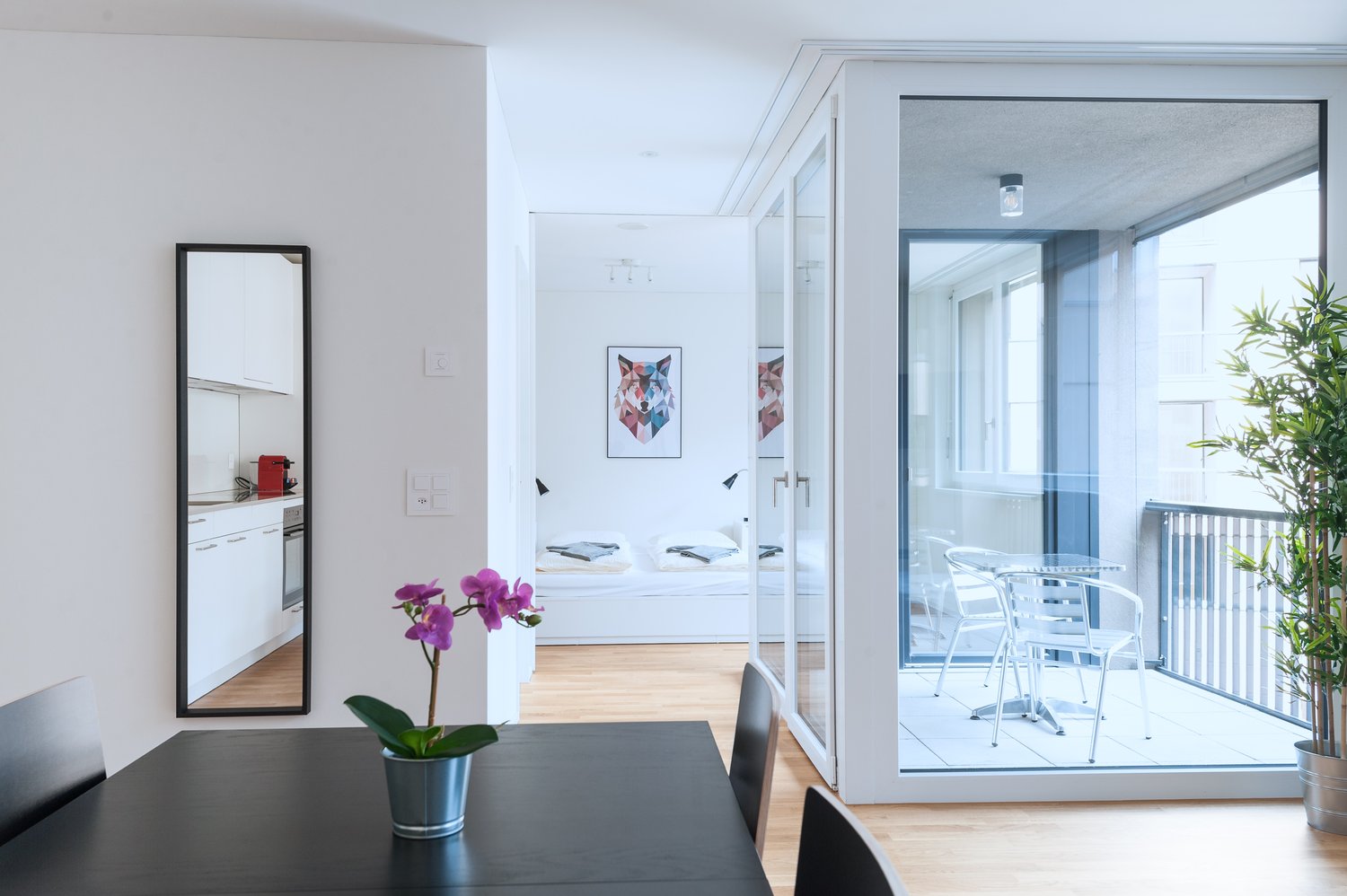 2 ½ rooms furnished flat