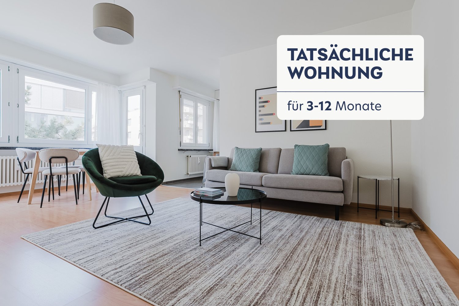 3 ½ rooms furnished flat