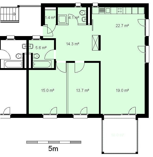 3 ½ rooms apartment
