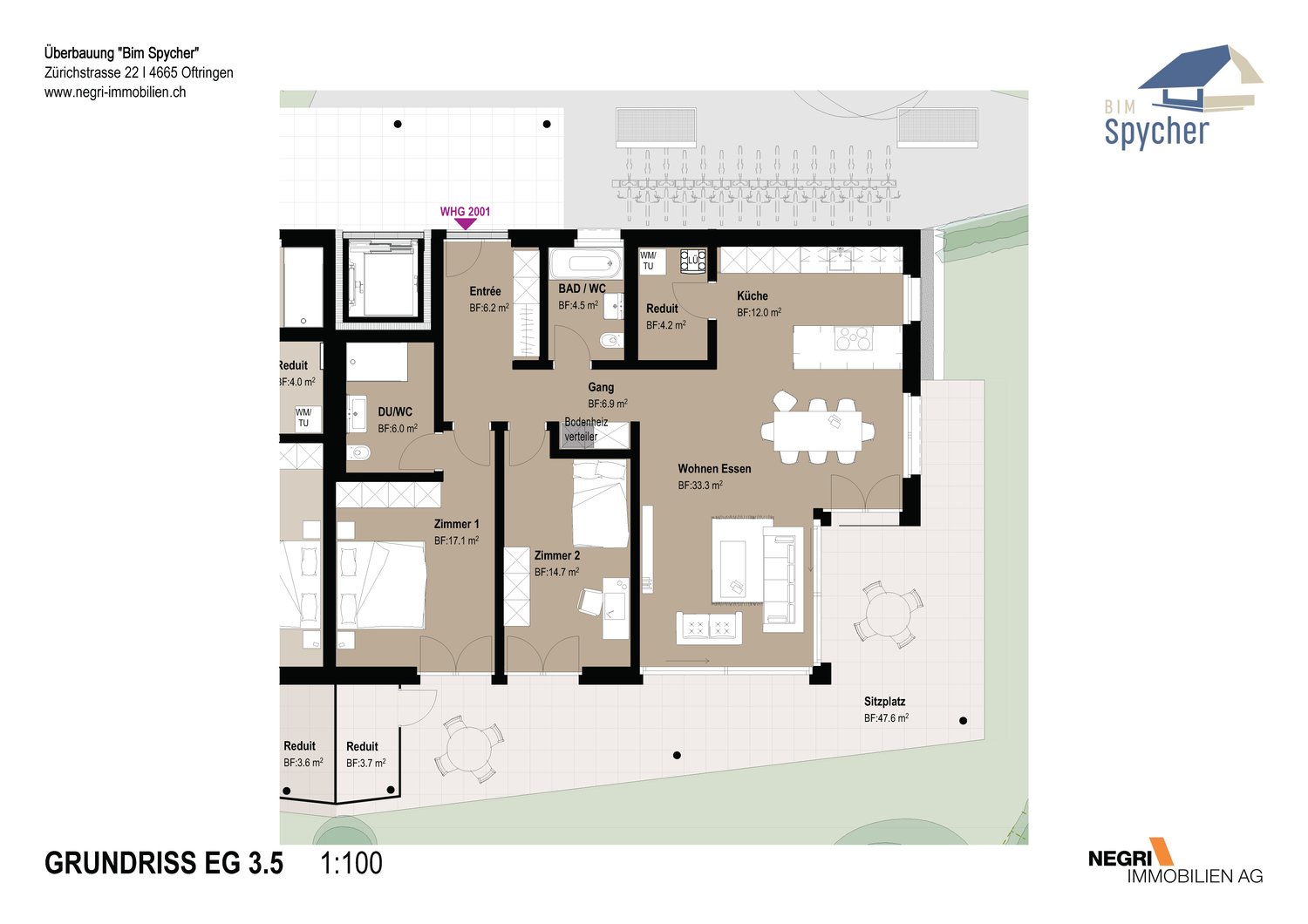 3 ½ rooms apartment