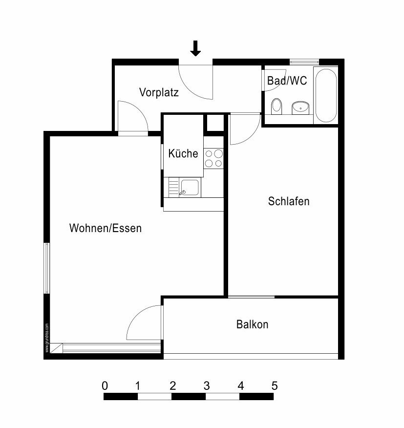 Appartamento di 2 ½ locali