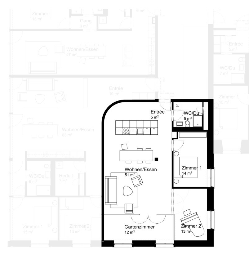 3 ½ rooms apartment