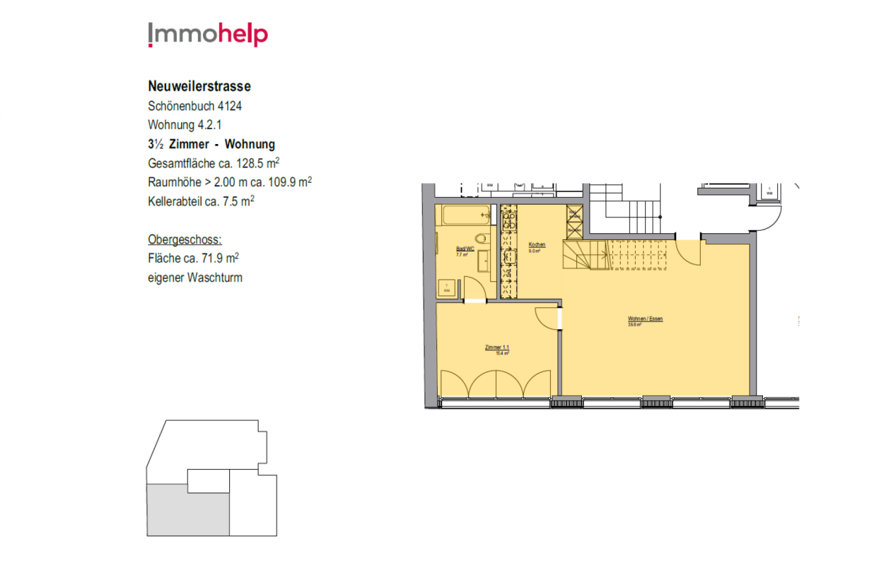 3 ½ rooms duplex