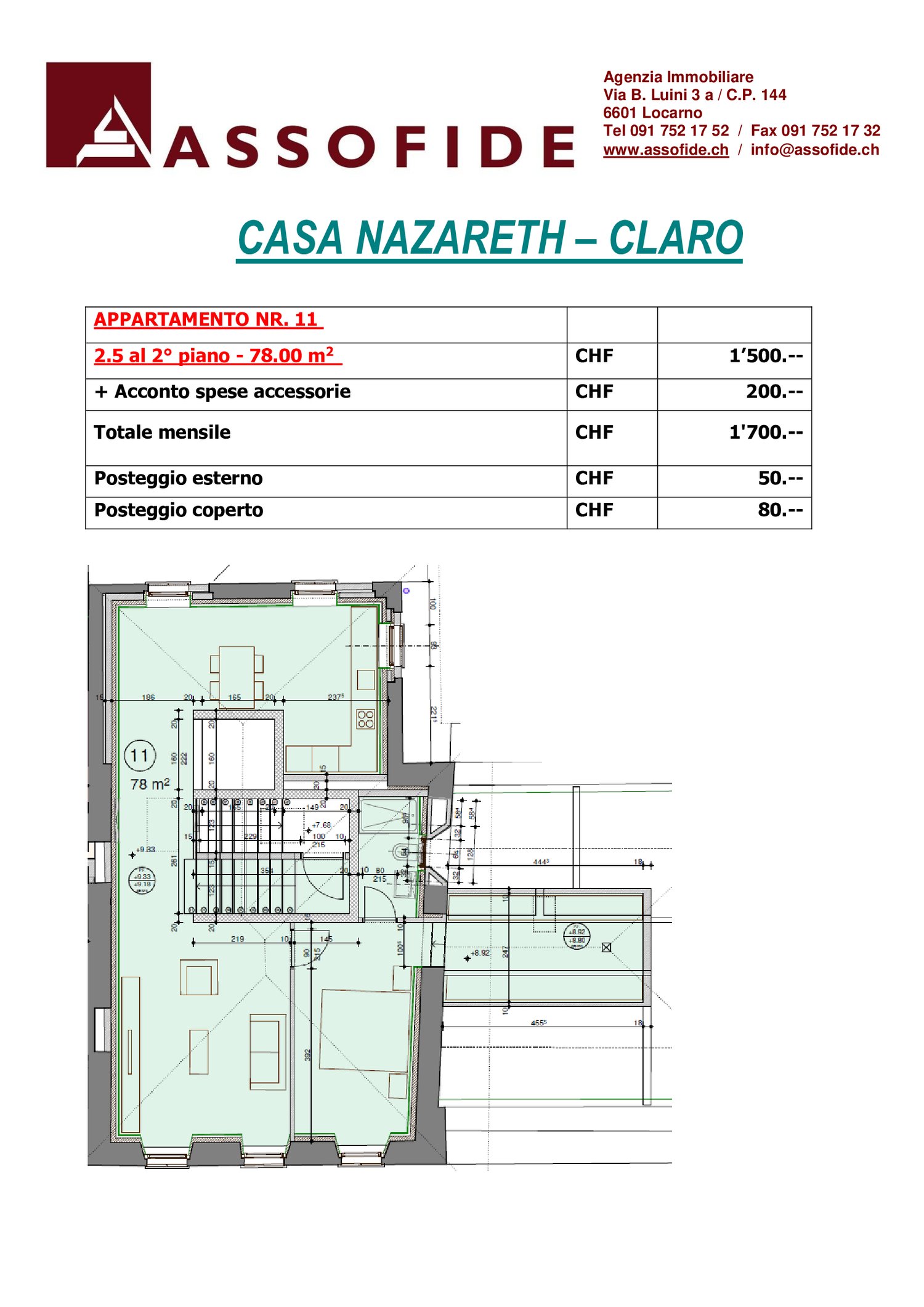 2 ½ rooms apartment