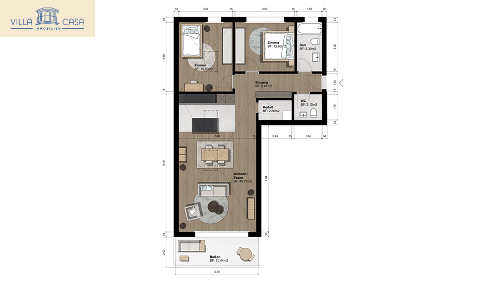 3 ½ rooms apartment