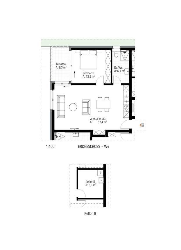 2 ½ rooms apartment