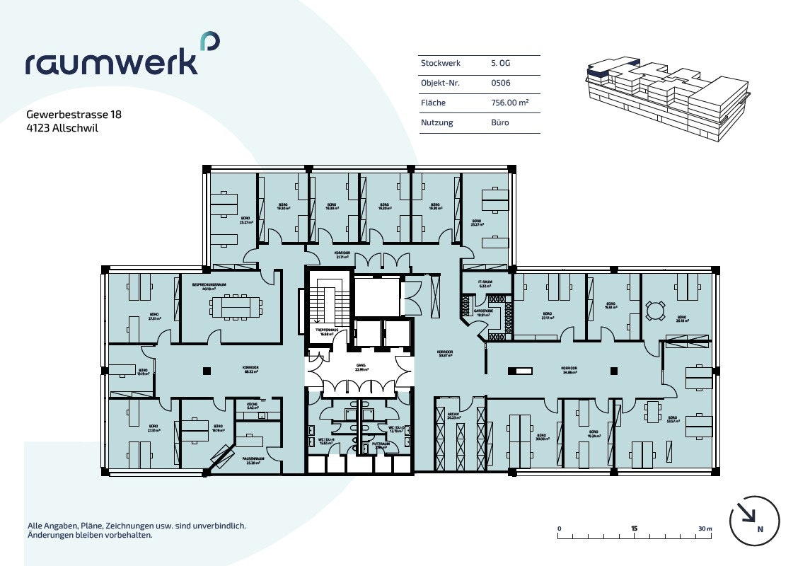 750m² ufficio