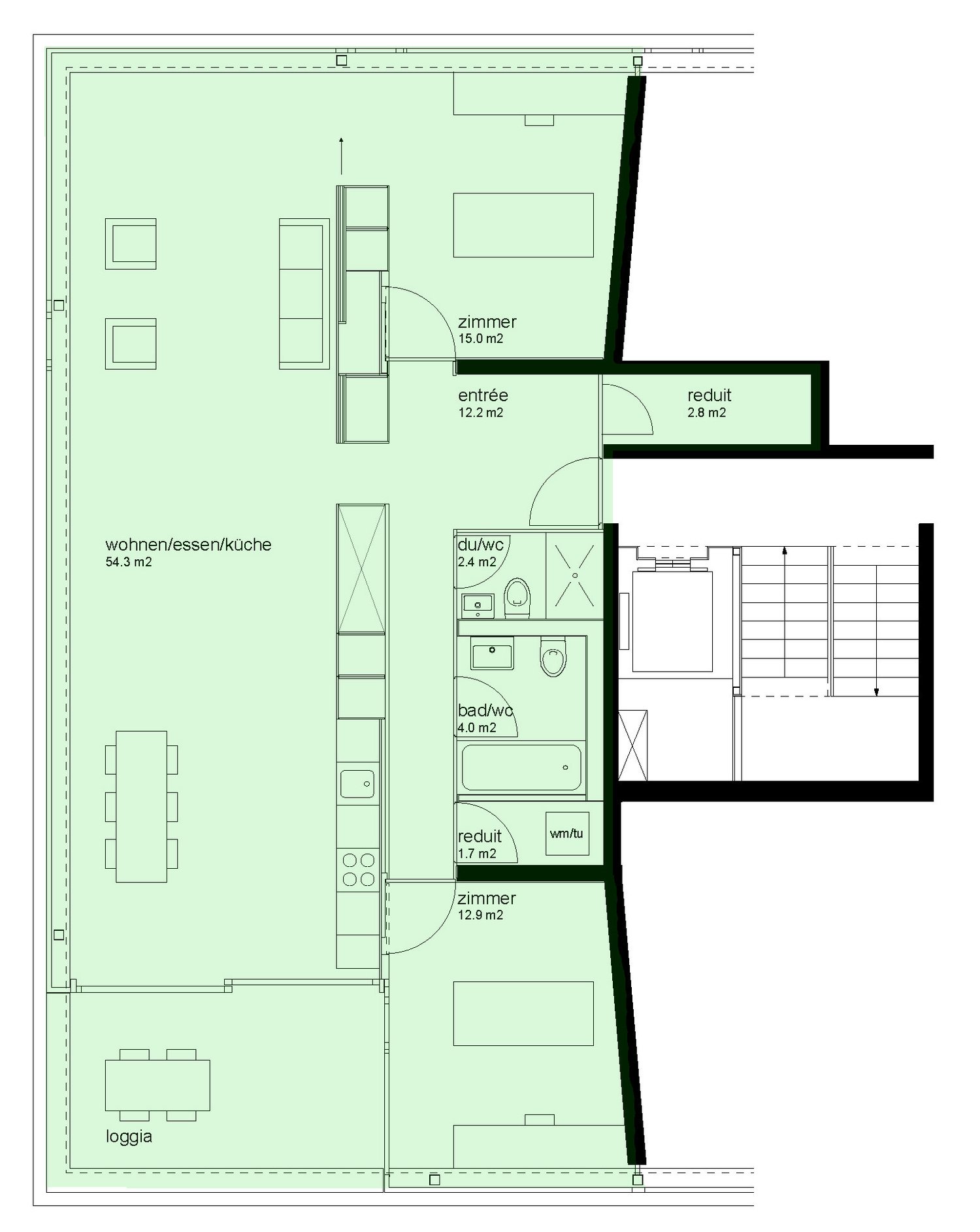 Appartamento di 3 ½ locali