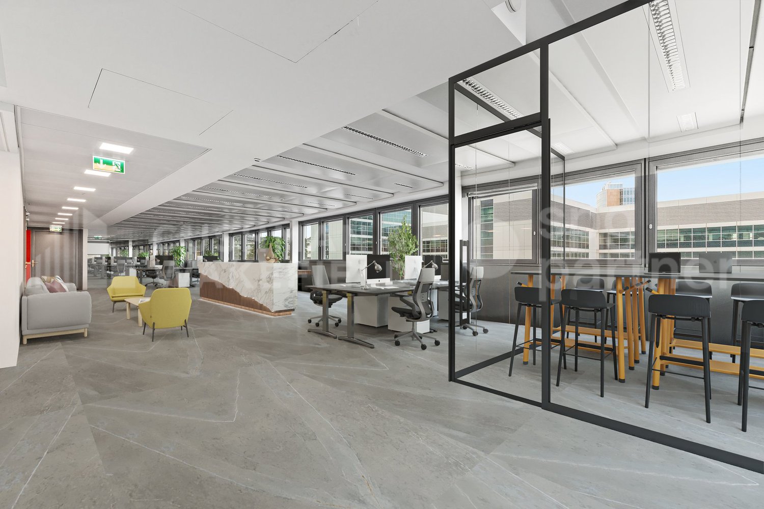 540m² office