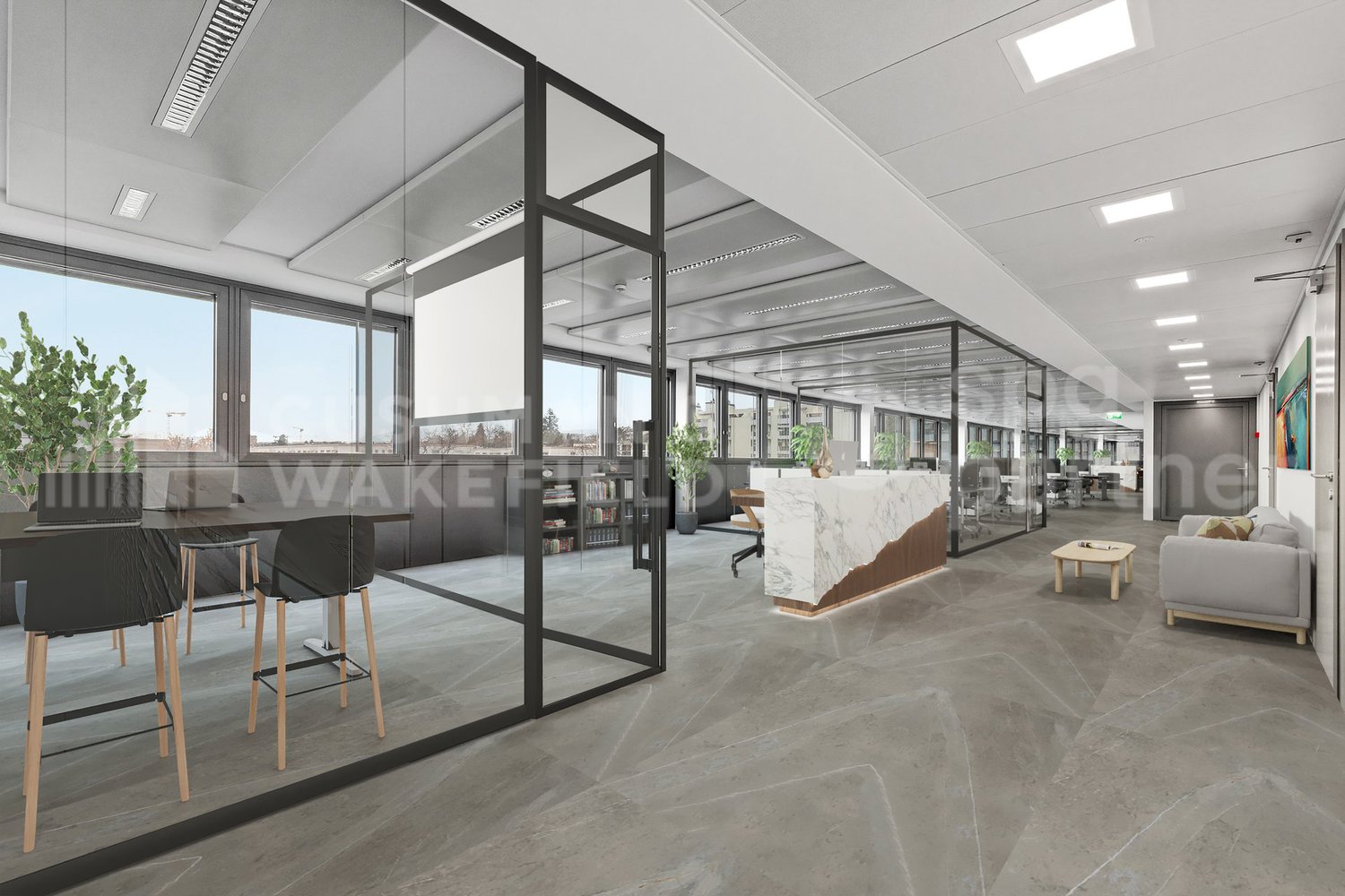 540m² office