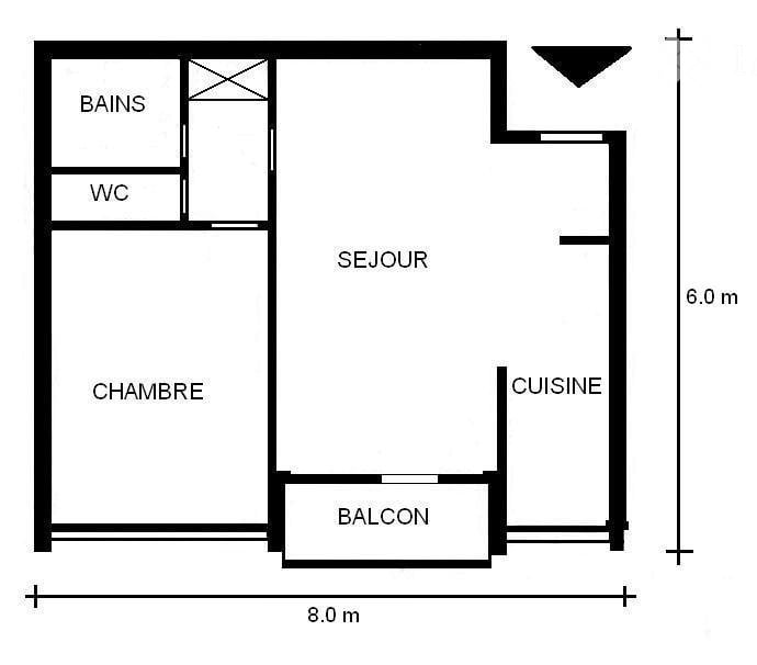 3 rooms apartment