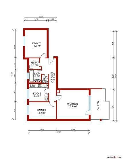 Appartamento di 3 ½ locali