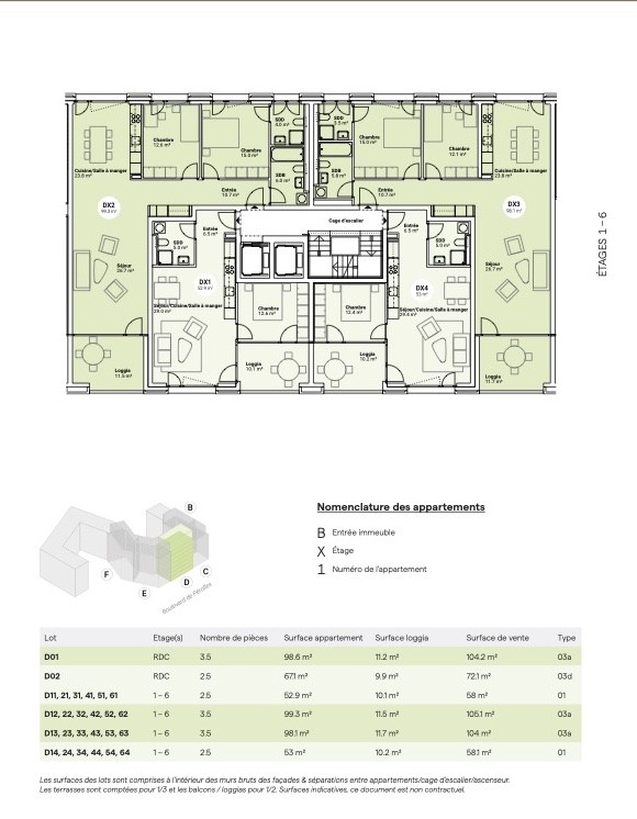 3 ½ rooms apartment