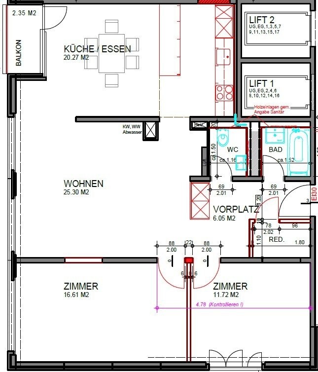 3 ½ rooms apartment