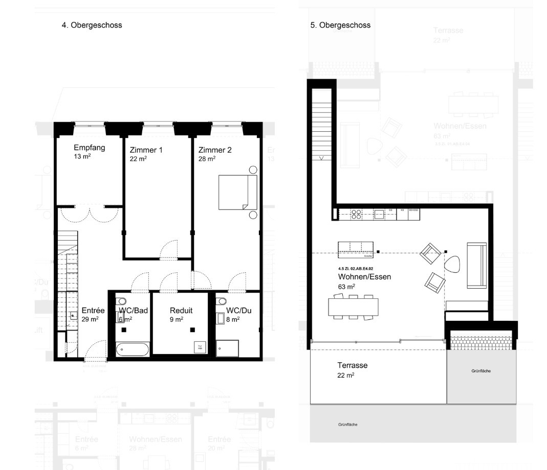 4 ½ rooms roof flat