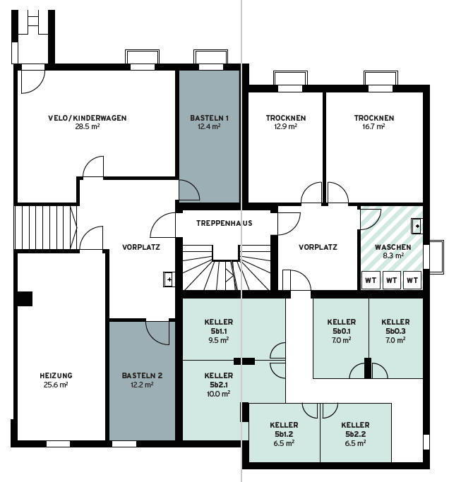 12m² storage room