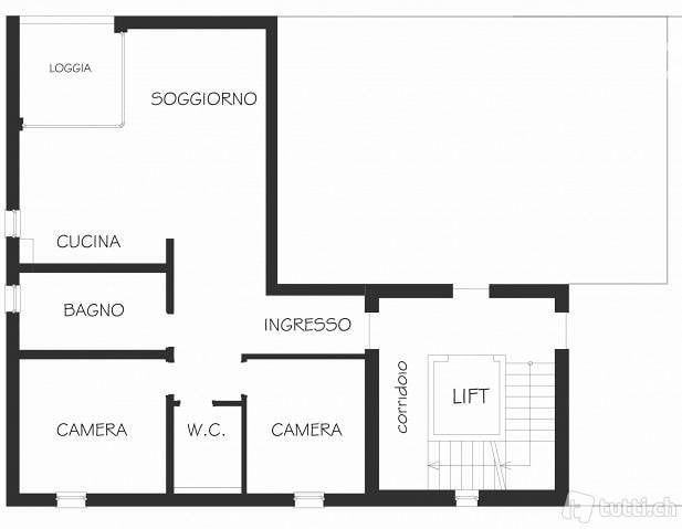 3 pièces appartement