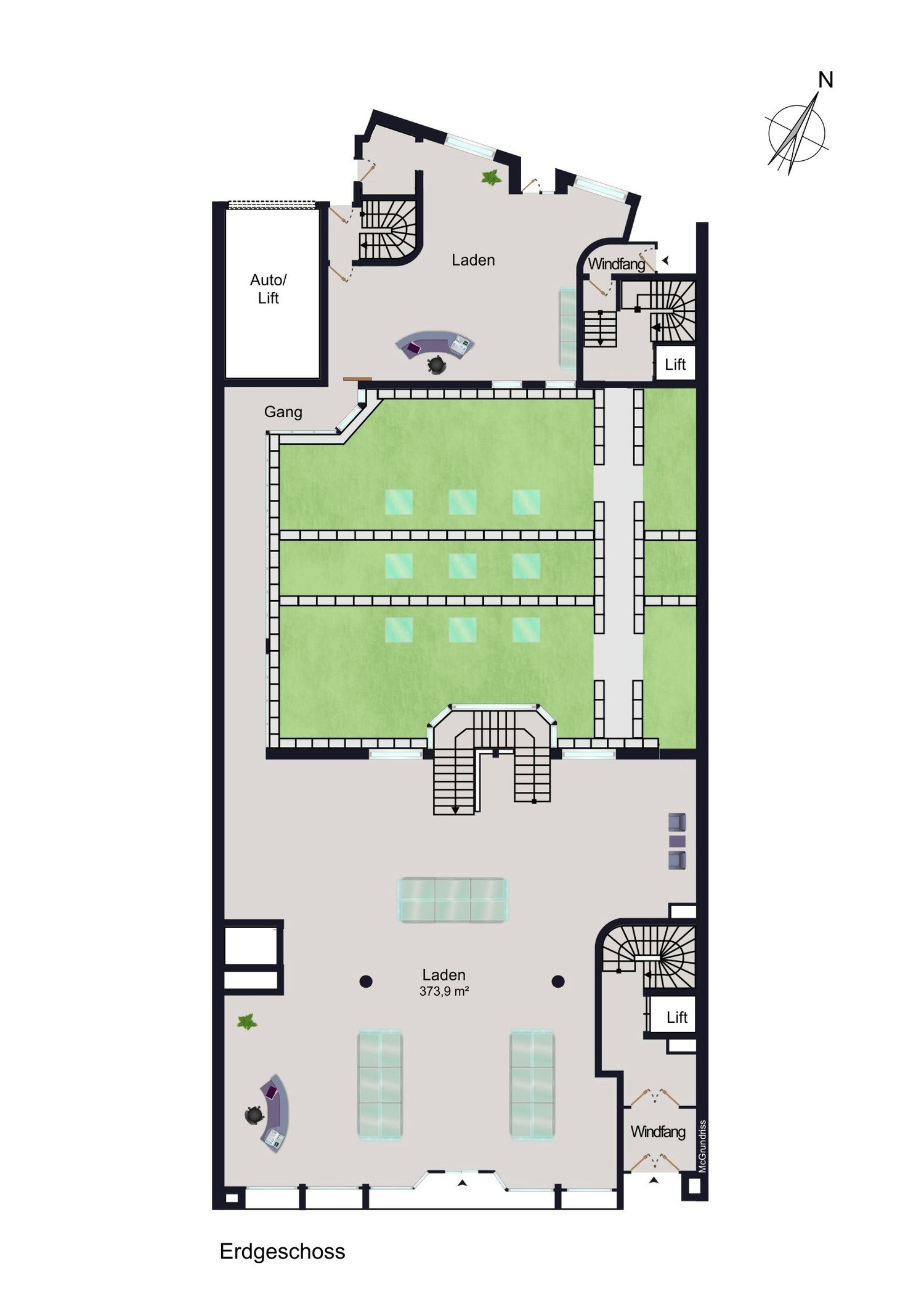 1081m² commercial