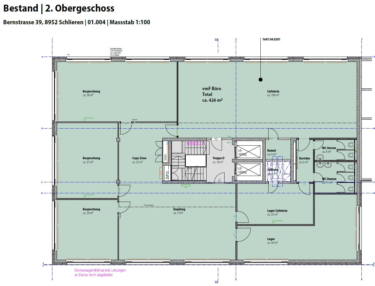 1278m² bureau