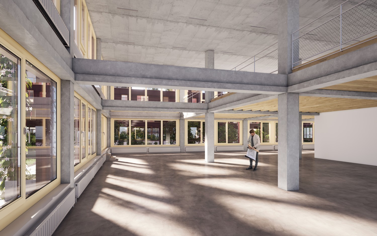 1200m² office