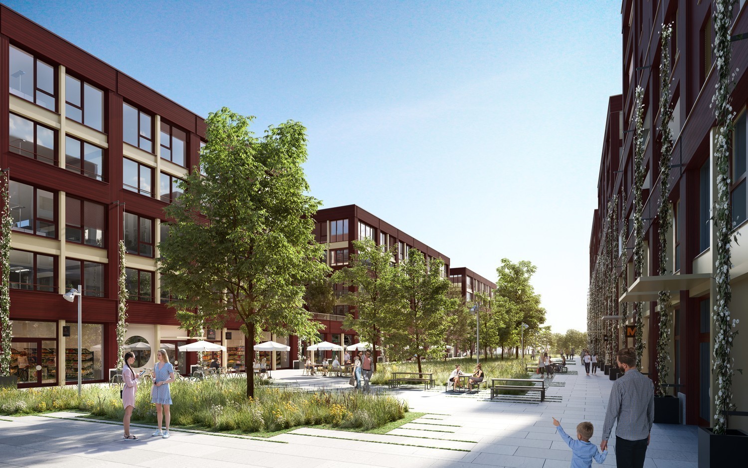 1200m² office