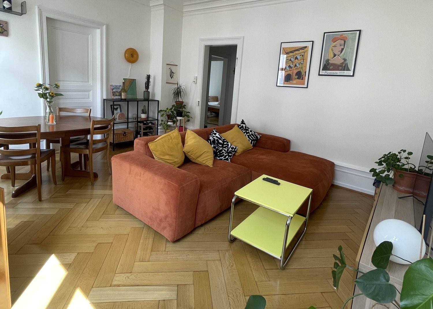 3 rooms furnished flat