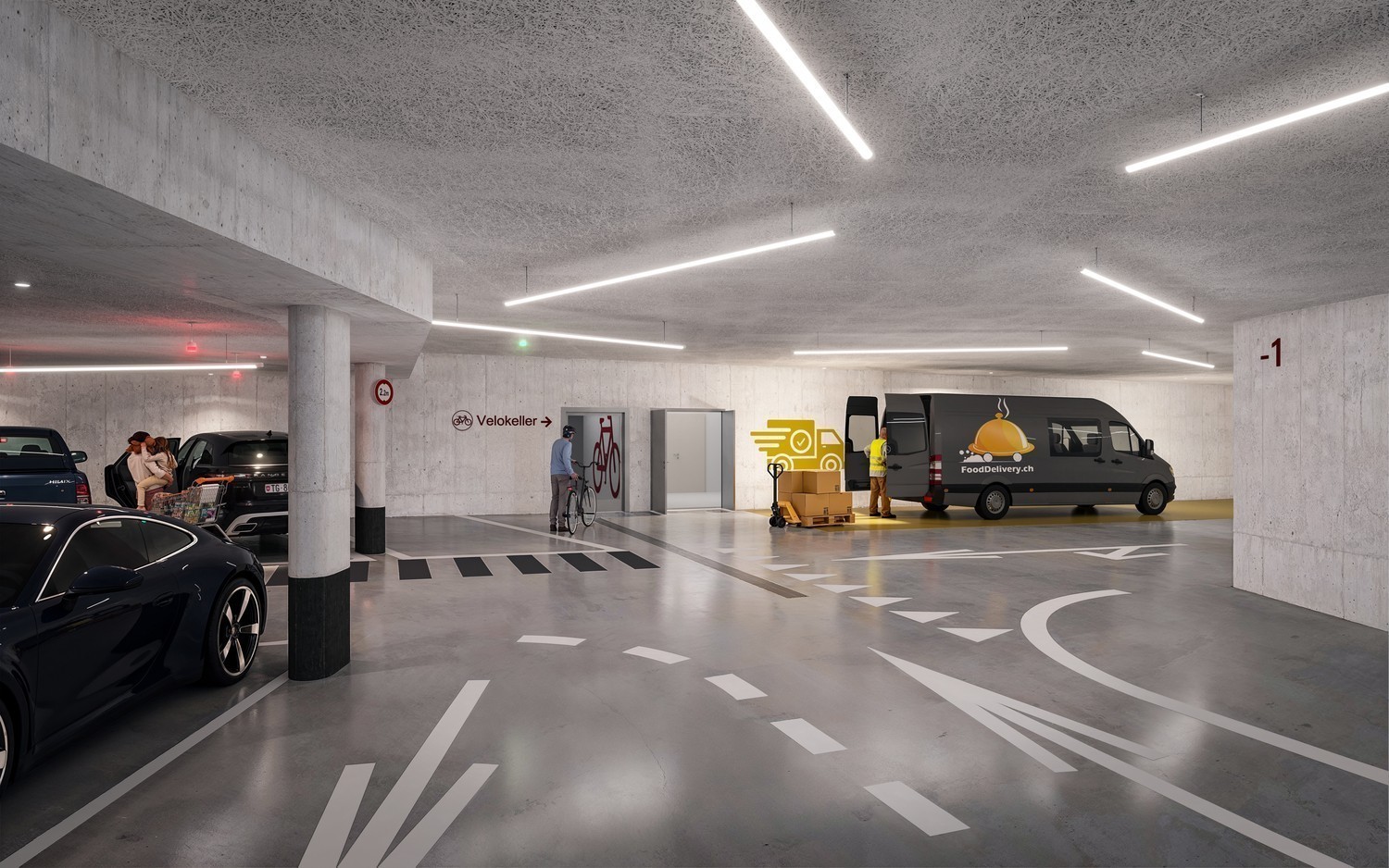 500m² office